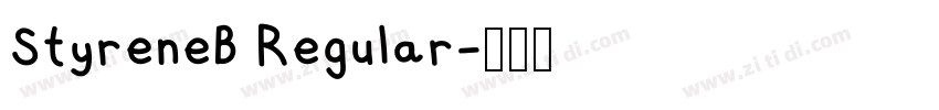 StyreneB Regular字体转换